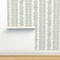 Sage Green Stripe Botanical Watercolor Garden Grandmillenial Custom Removable Wallpaper by Spoonflower Peel & Stick Wallpaper 2FT Wide